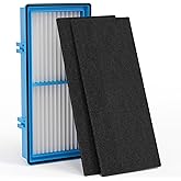 Leemone Aller-gen Remover Aer1 Filter Replacement for Holmes Air Puri-fiers, 1 True HEPA Filters + 2 Carbon Booster Filters, HAPF300AP-U4