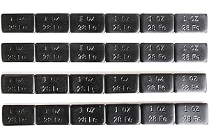 ACCRETION 1 Oz Black Adhesive Backed Wheel Weights (24 Oz Pack)