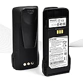 elxjar (2-Pack) 7.2V 2600mAh Li-ion Battery Replacement for PMNN4598A PMNN4598 PMNN4600 PMNN4600A R2 Series Two Way Radios with Belt Clip
