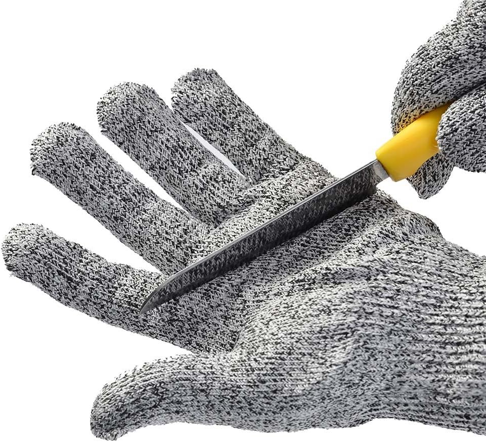 WOWOSS Level 5 Cut Resistant Gloves for Kids with 7-14 YO High Performance Food-Grade Children Cut Proof Gloves for Cooking, Hands Craft DIY
