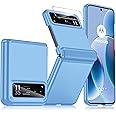 BSNRM for Moto Razr 2023 Case Full Body Cover & Hinge Protection & Ultra Thin Matte PC Shockproof Phone Cover Smartphone Case for Moto Razr 2023 (Sky Blue)