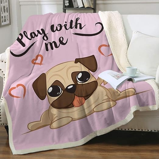 pug blankets for sale