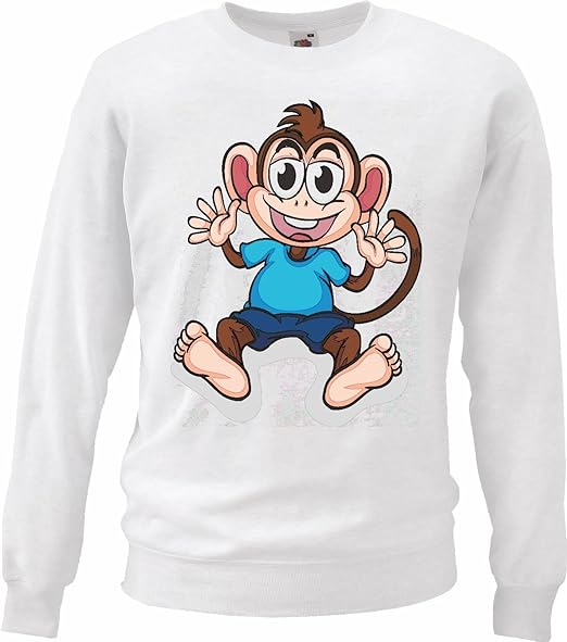 Sudaderas Suéter Pequeño Divertido Chimpancé CHIMPANCÉ Gorila Mono Gorila orangután Silver GIBÓN Sudaderas Suéter Pequeño Divertido Chimpancé CHIMPANCÉ Gorila Mono Gorila orangután Silver GIBÓN