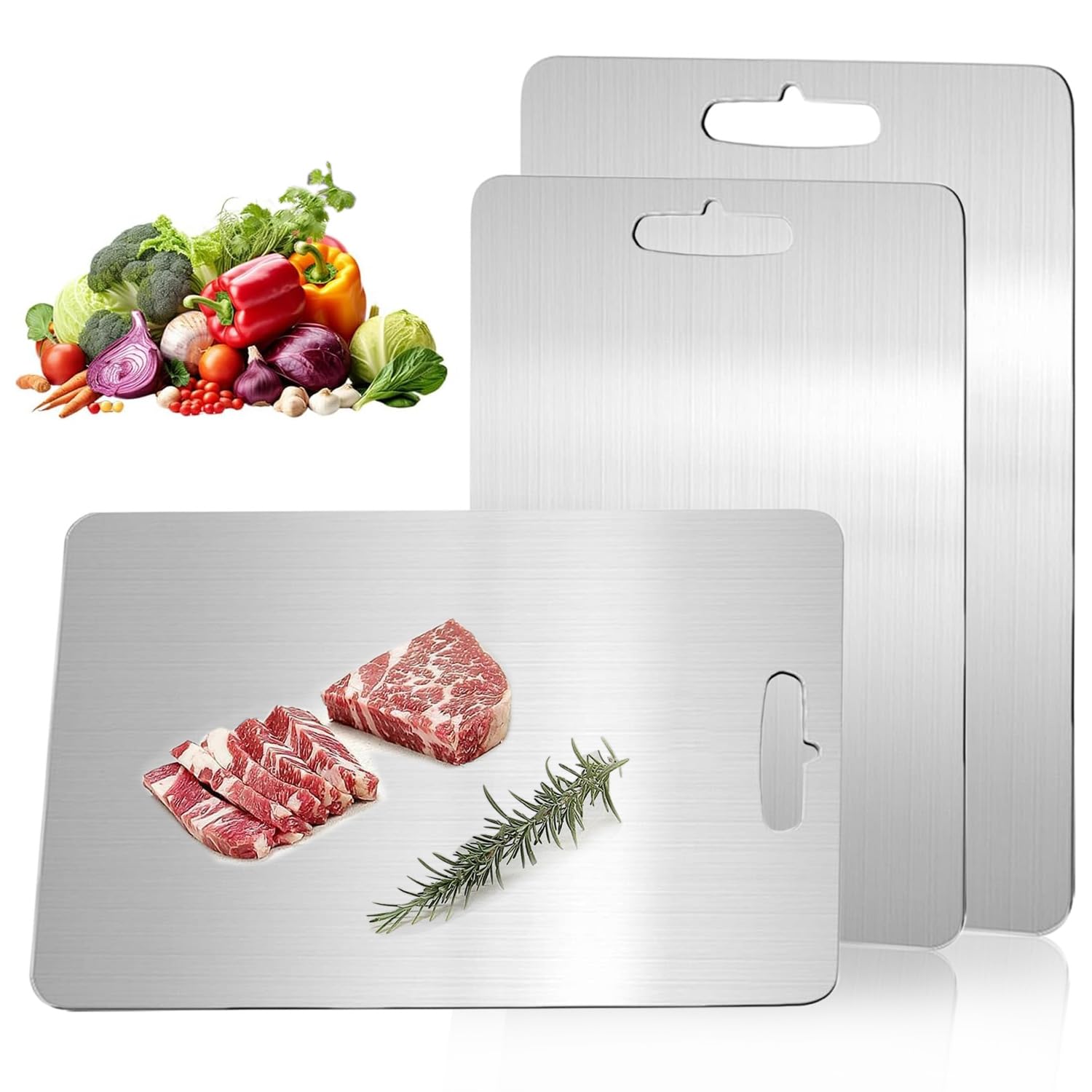 Photo 1 of *Missing Parts*
Titanium Cutting Boards for Kitchen,Katuchef Titanium Cutting Board,Non toxic Doubld-Side Available Chopping Boards, Easy to Clean and Store(2PCS-M+L)