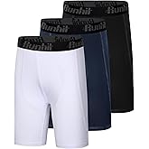 Runhit Youth Boys' Compression Shorts,Boys Performance Athletic Base Layers Underwear Sports Shorts