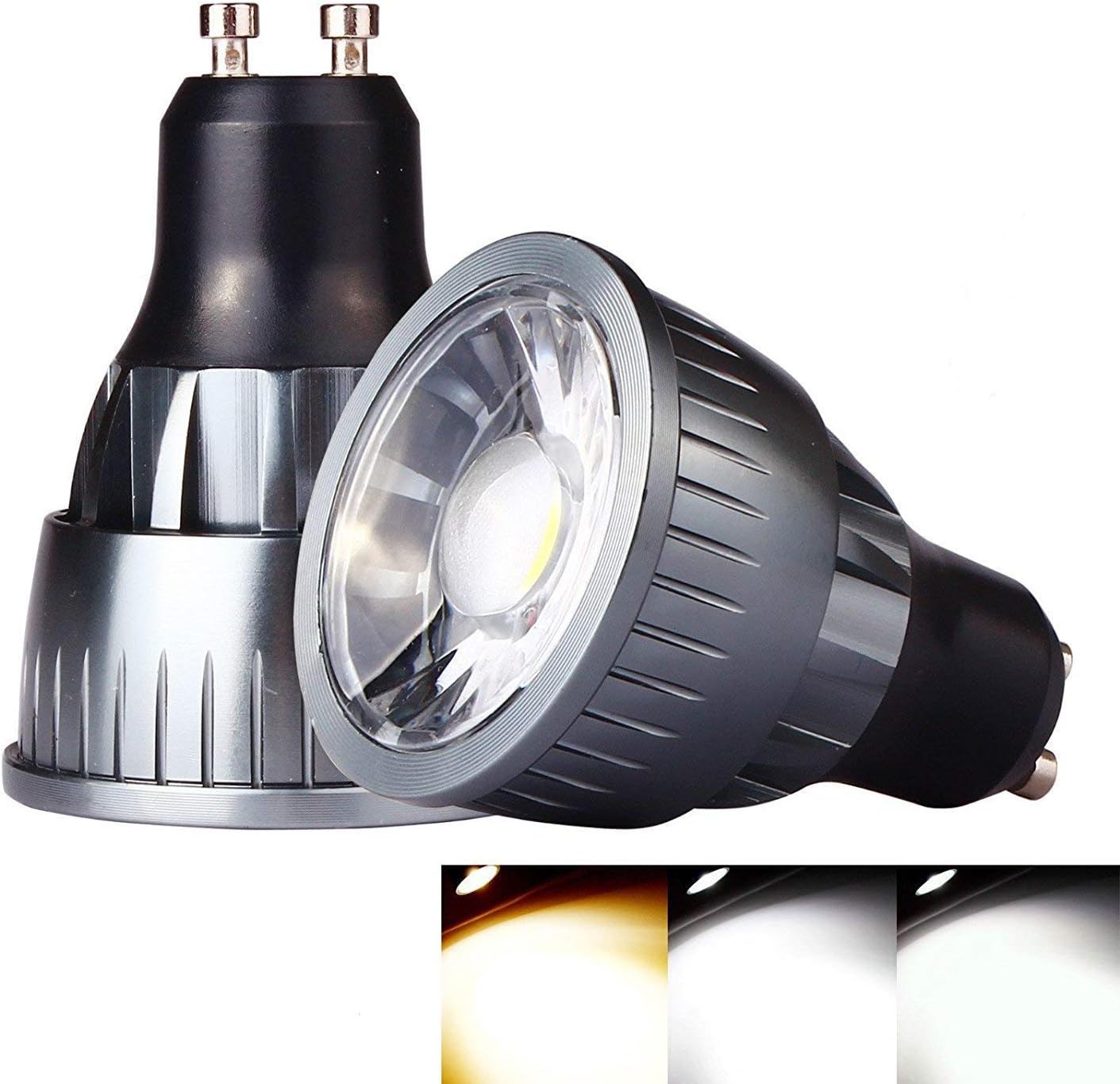 10 Pack Ossun 9W GU10 LED Bulb Beautiful Cool White 6500K Non-Dimmable 80W Halogen Equivalent,Super Bright Energy Saving Lamp