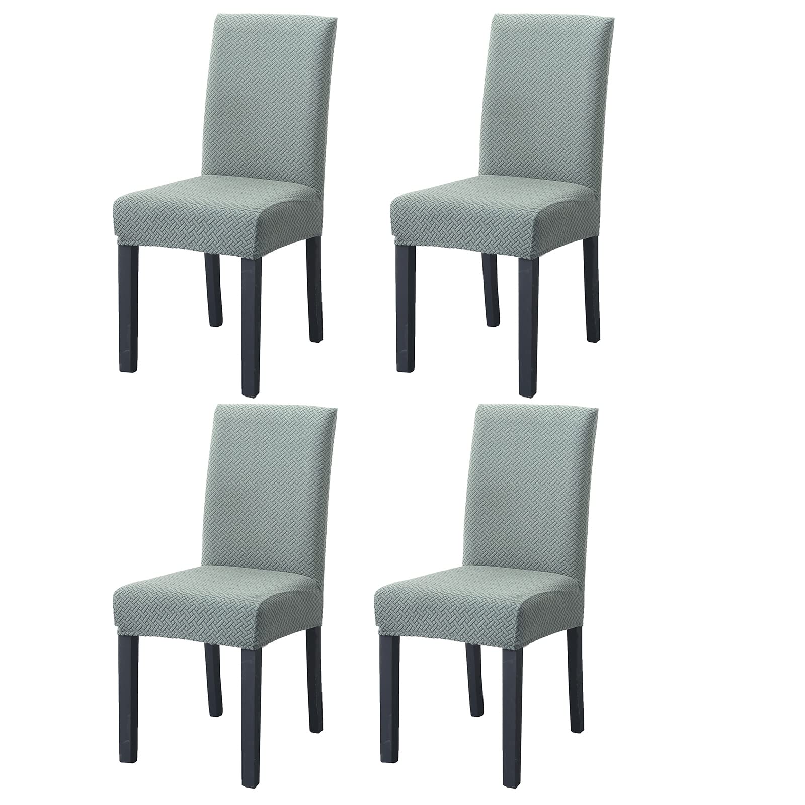 PETCUTE Dining chair covers stretch chair covers dining seat covers Set of 4 Green โ image 1