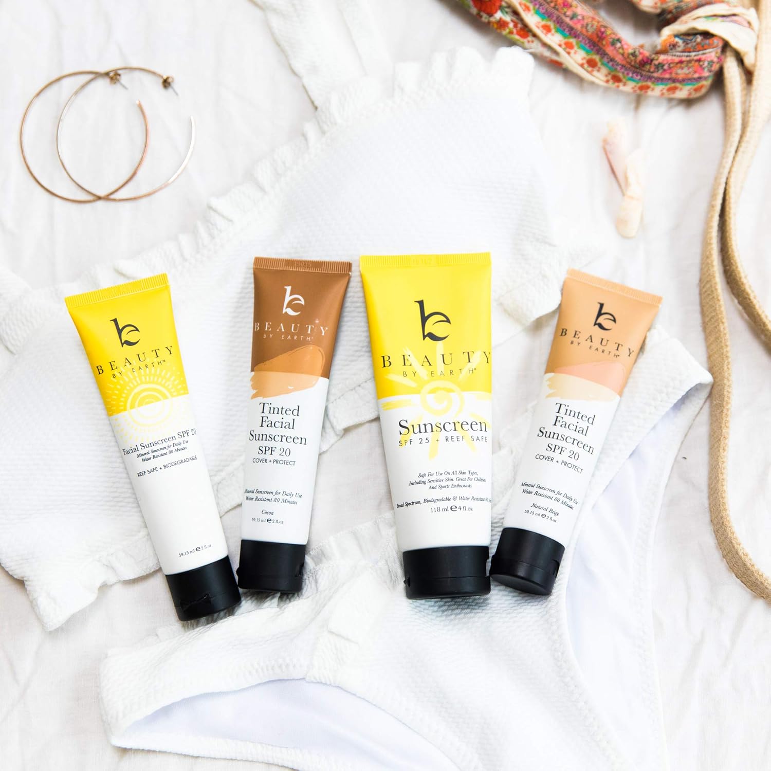 Tinted Sunscreen for Face - SPF 20 With Natural & Organic Ingredients Broad Spectrum Sunblock Lotion, Tinted Moisturizer Zinc Oxide Sunscreen Face for Skincare, Facial Sunscreen (Cocoa): Beauty