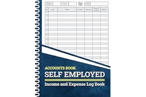 Accounts Book Self Employed: Accounting Ledger Book for Personal Finance Bookkeeping | simple self employed accounts book a4 