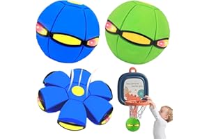 Magic Metaball Bouncing Ball, Children's Bouncy Ball, Magic Flying Sauce with 6 Lights, Parent-Child Interaction, Doggy Disc 
