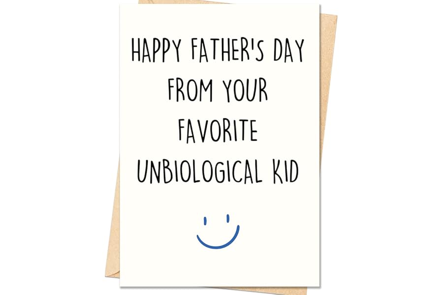 Smithtuy Step Dad Fathers Day Card,Step Dad & Bonus Dad Fathers Day Card Gifts,Happy Father's Day Cards Gifts Decorations for Stepdad,Funny Appreciation Card Gift for Step Father