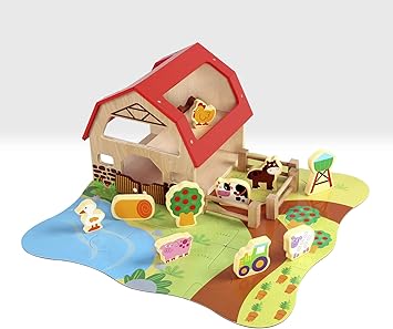 wooden farm animals for toddlers