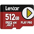 Lexar 512GB Play PRO microSD Express Card, UHS-I, C10, V30, Full-HD, 4K Video, Up to 900/600 MB/s, Compatible with Nintendo Switch 2, ASUS ROG Ally, Steam Deck, Gaming Devices (LMSXPS0512G-BNNNU)