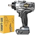 DIYtoolifz 1/2 inch Impact Wrench 1000Ft-lbs(1360N.m) Compatible with DeWalt 20v, Cordless High Torque 1/2'' Impact Driver wi