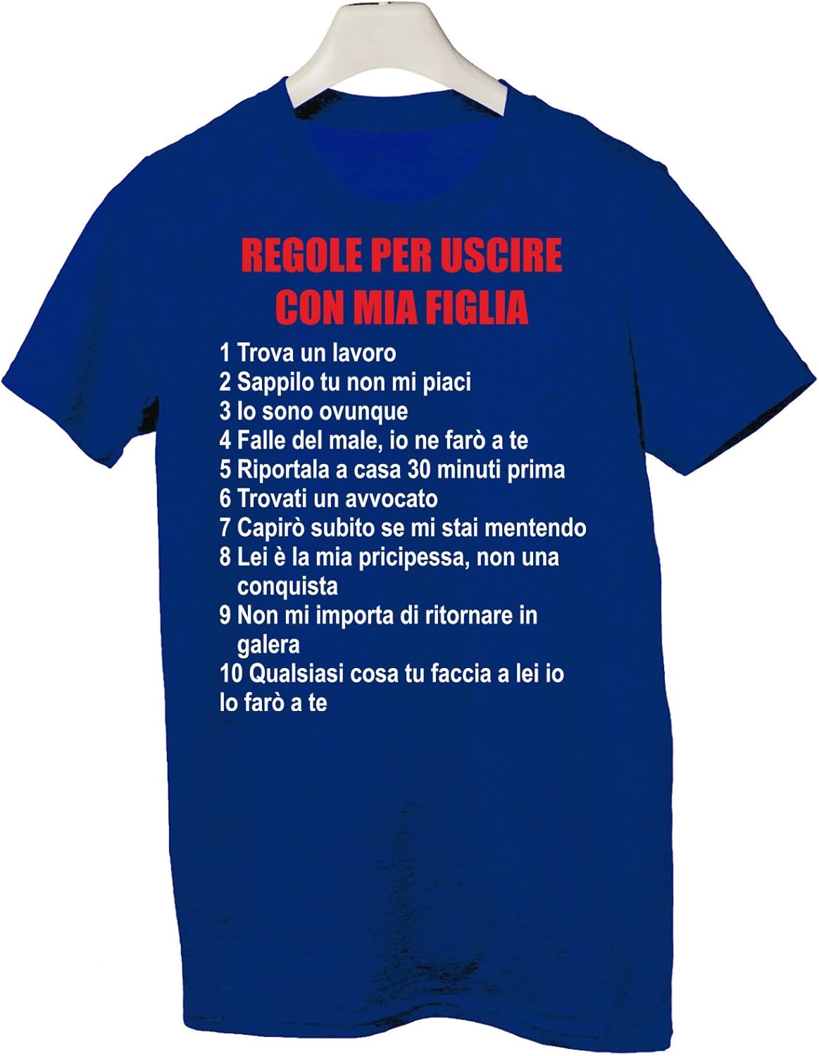 maglietta regole per uscire con mia figlia