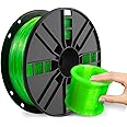 NOVAMAKER TPU Filament 1.75mm, Green Flexible TPU 3D Printer Filament with 20g Cleaning Filament, 2.0lbs Spool, Dimensional Accuracy +/- 0.05mm, 95A Soft TPU Green