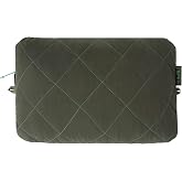 Exped LuxeWool Pillow, Moraine | Wool-Insulated Organic Cotton Cover and Upcycled Foam Chip Fill, for Car Camping, Van Life, and Basecamp