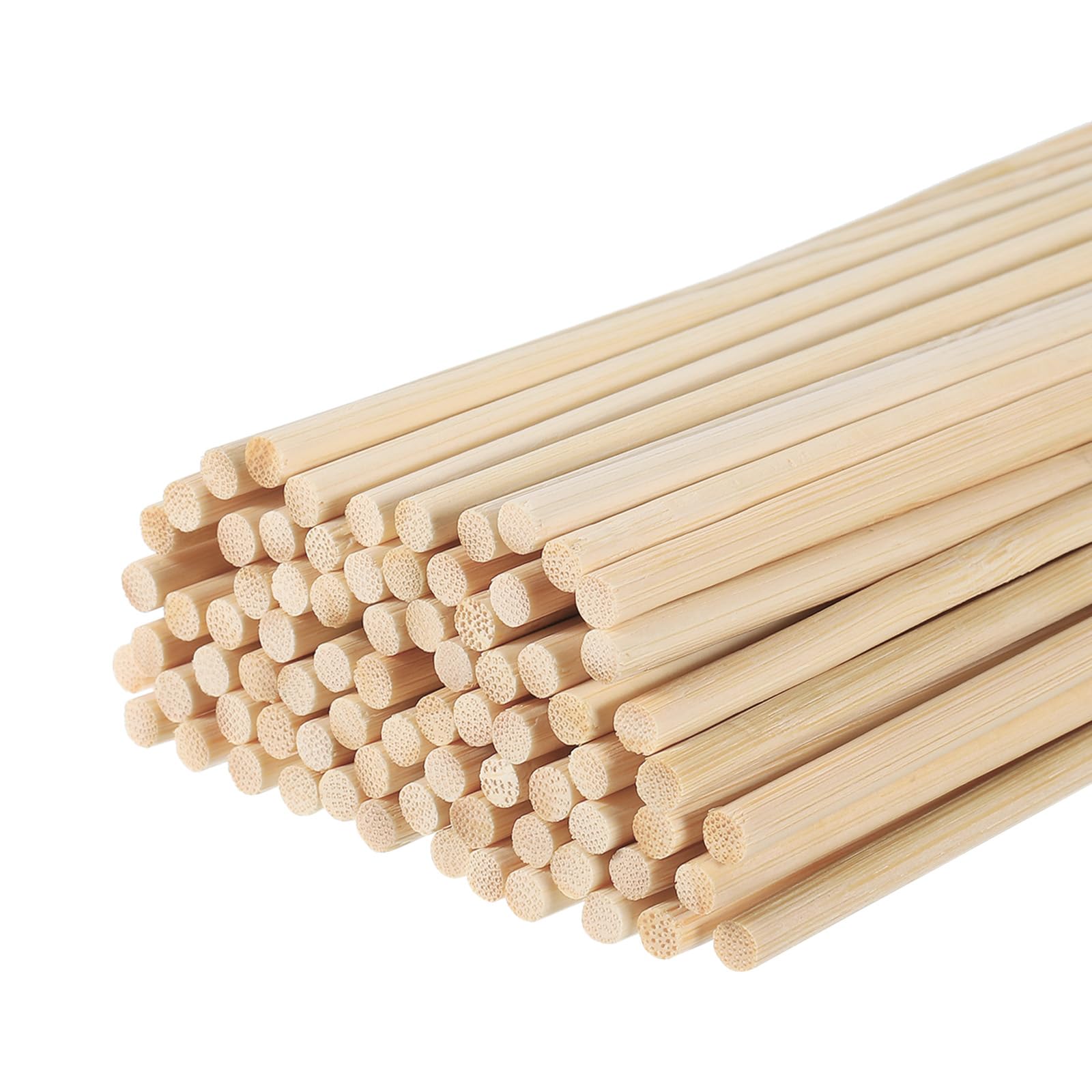 uxcell Wooden Dowel Rods,50cm/20 Round Dowel Rod Wood Sticks,4mm/0.16" Bamboo Stick for Arts Crafts, Photo Booth Props, DIY Building Model,200 Pack