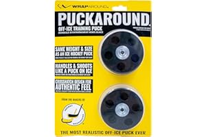 Wraparound Puckaround – Street & Roller Hockey Puck – Real Ice Feel, Durable for Stickhandling & Shooting – Hockey Game Equip