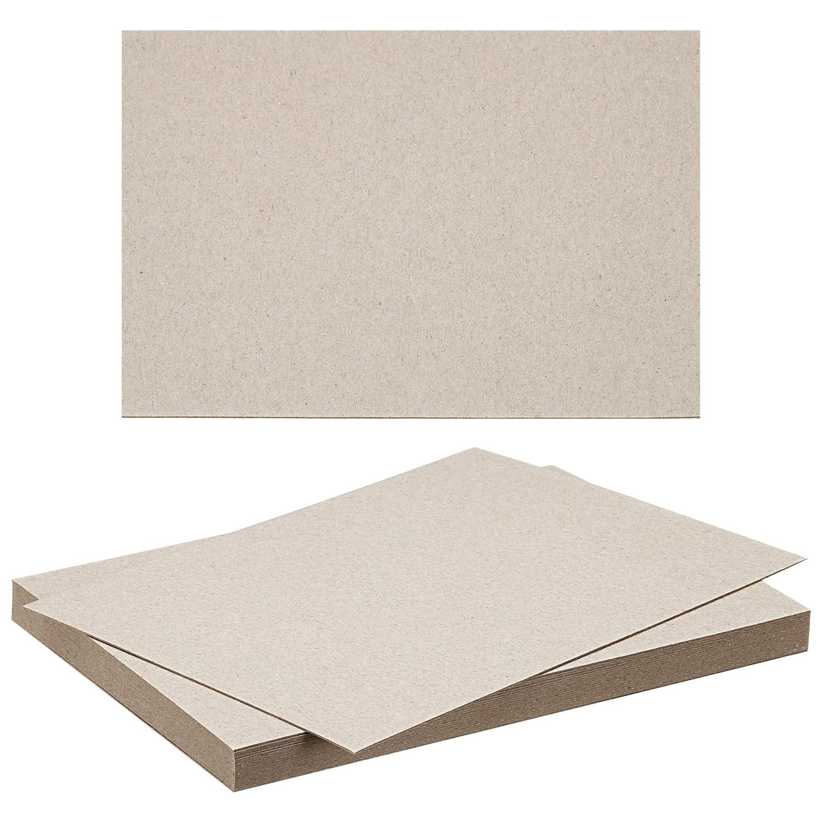 PATIKIL 12"x8x0.02" Chipboard Sheets, 20Pcs 15PT Thick Book Board Binders Board Sturdy Bookbinding Supplies for Book Binding Cover, Grey