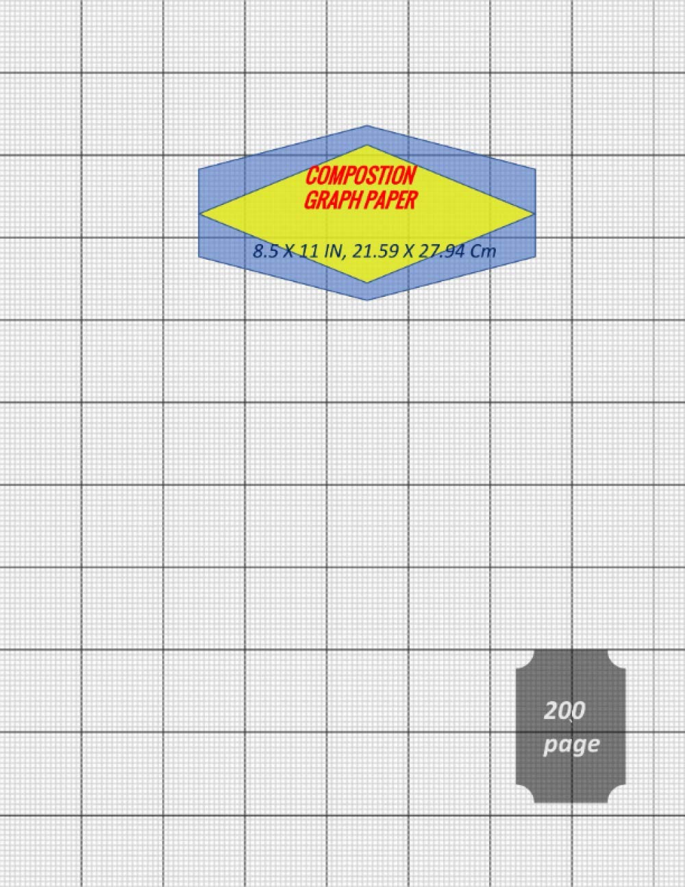 amazon math graph paper notebook 8 5 x 11 1 16 inch squares 200 page math graph paper notebook light grid gray thin 1 16 inch with thick 1 inch 200 kids