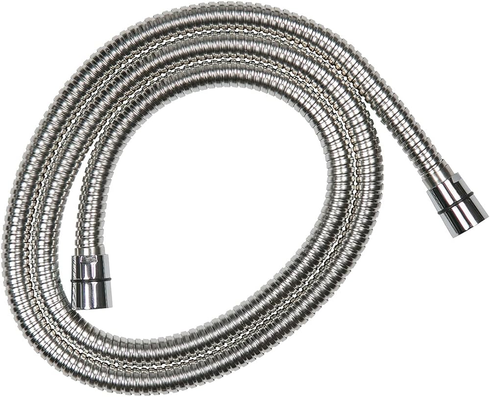 Croydex AM179041 1.5m Shower Hose Stainless Steel Chrome