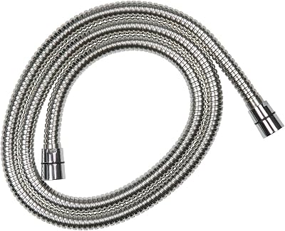 Croydex AM179041 1.5m Shower Hose Stainless Steel Chrome