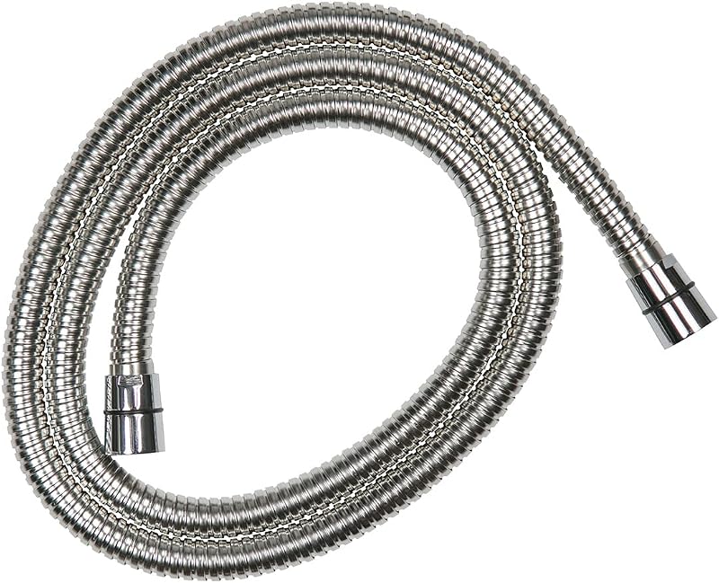 Croydex AM179041 1.5m Shower Hose Stainless Steel Chrome