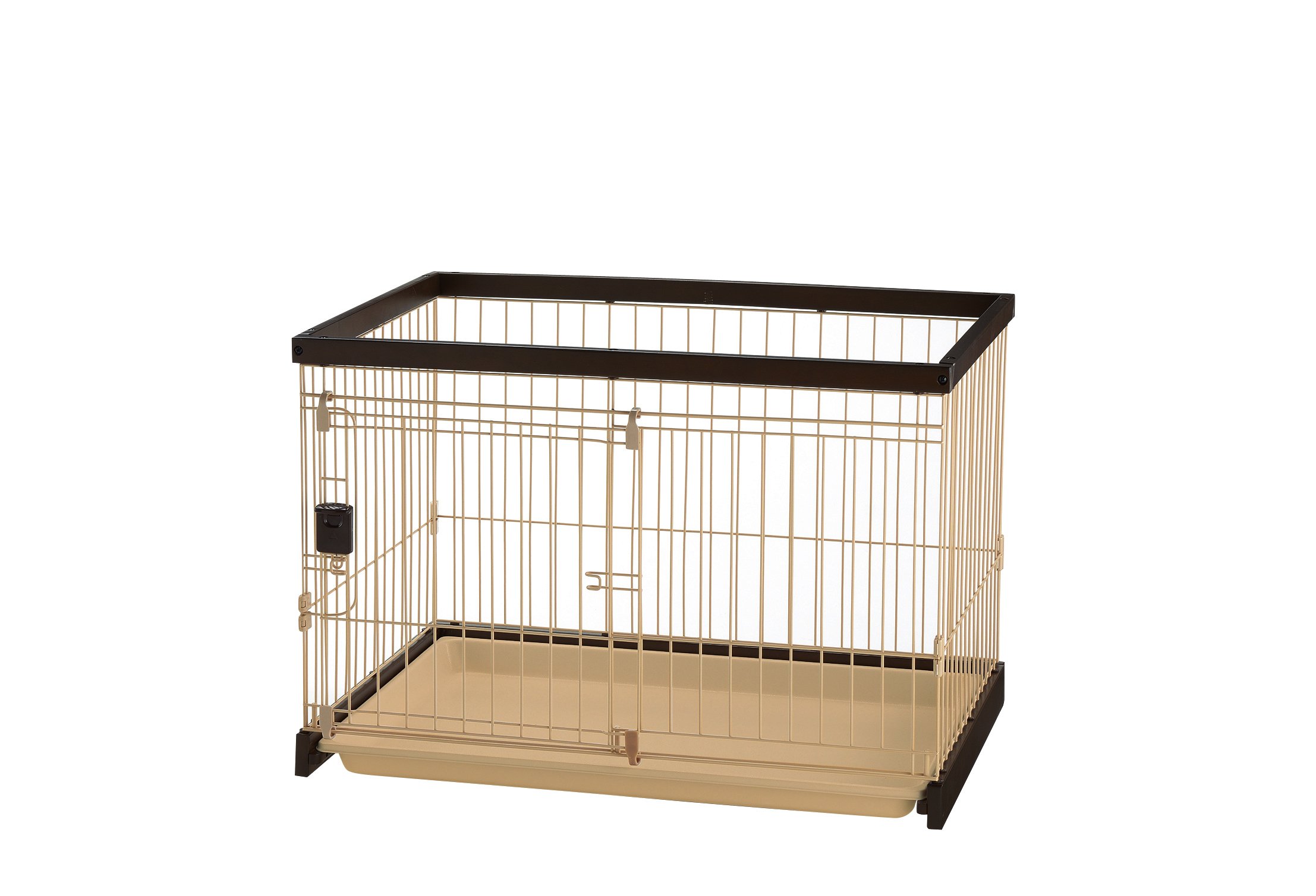 Richell 木製お掃除簡単ペットサークル 90-60 ダークブラウン リッチェルの商品画像