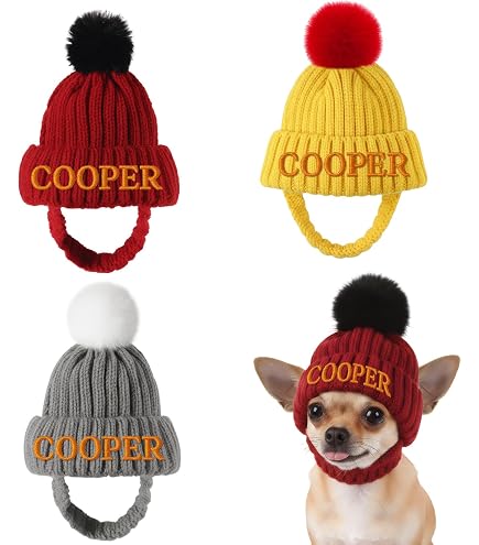 Amazon.com : Harikaji Pet Hat, Dog Ear Muffs Fleece Dog Winter