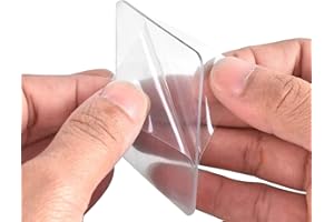 Emivery 15Pcs Non-Slip Stickers Transparent Silicone Gel Pad Anti-Slip Sticky Gel Pads Mats Transparent Reusable Washable Removable Multifunctional Double-Sided Adhesive Sticker (Clear)