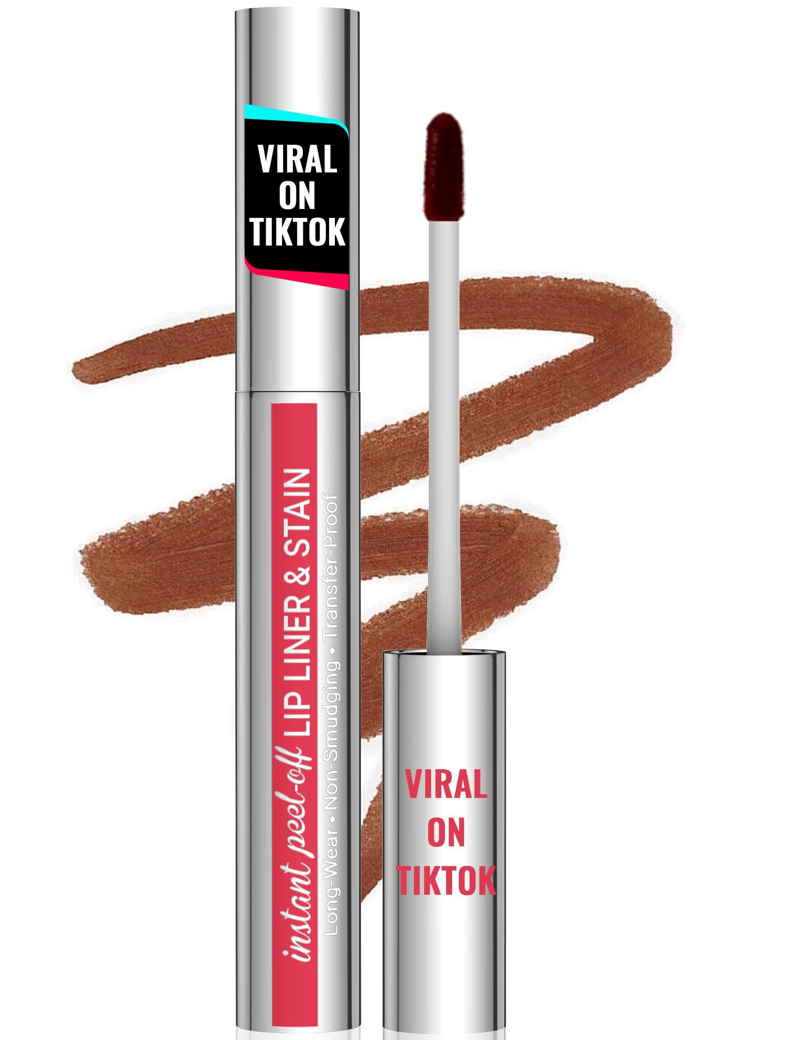 iMethod Lip & Stain - Long Lasting, Waterproof Liner & Stain, Transfer-Proof, Highly Pigmented, Natural Color, Coffee