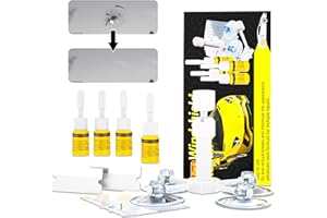 AODA Windshield Crack Repair Kit, Car Windshield Repair Kit, Efficient Windshield Chip Repair Kit with 4 Bottles Fluid of Resin, Windshield Crack Repair for Chips, Cracks, Star-Shaped Crack