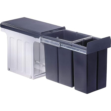 WESCO Profiline Bio-Double 30 DT Einbau-Abfallsammler, 1 x 20 / 1 x 10 L, 1 Stück, anthrazit,857621-11