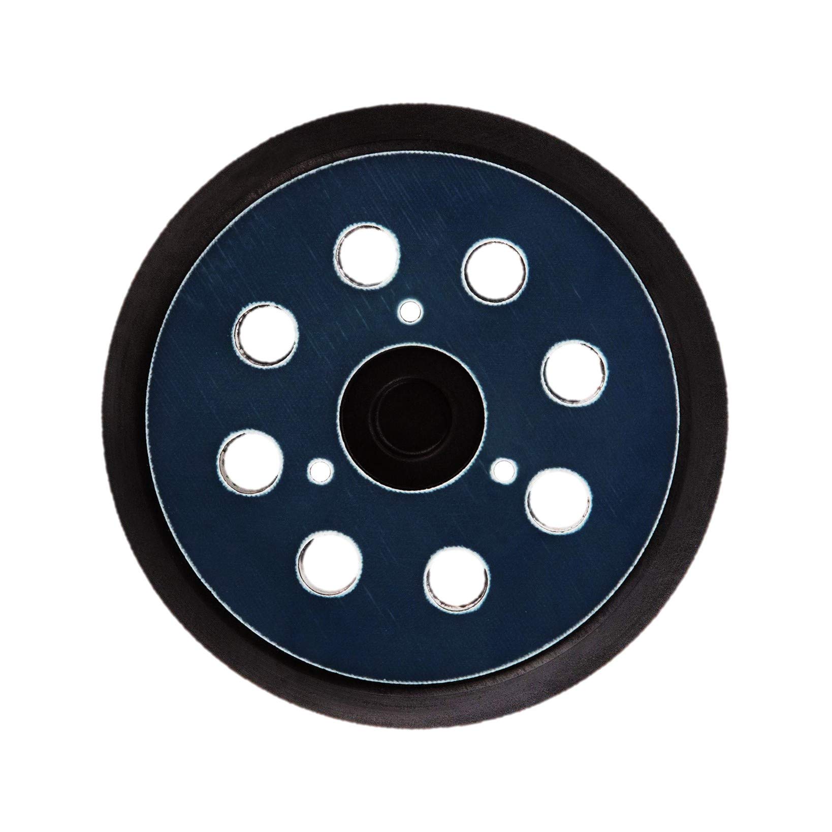 1 x SabreCut OSSCPM125MH 125mm Medium Hard 8 Hole Random Orbital Sander Hook & Loop Backing Pad Compatible with Makita M9204 BO5030 BO5031 DBO180Z BO8041 DBO180RMJ BO5041 BO5010 BO5011 BO5012