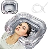 AirSwim Inflatable Hair Washing Basin, Portable Shampoo Bowl With Pillow and Drain Hose, Hair Washing Basin For Bedridden, Di