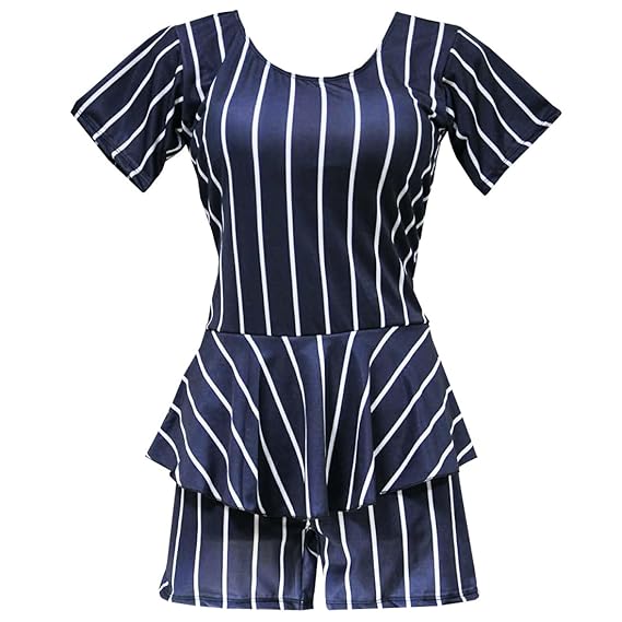 black and white striped swimming costume