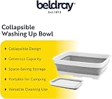 Beldray Collapsible Washing Up Bowl LA030191GRY Foldable Kitchen Basin view 2