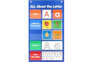 Auchq Letter of The Day/Week Pocket Chart, All About Letter Pocket Chart (New)