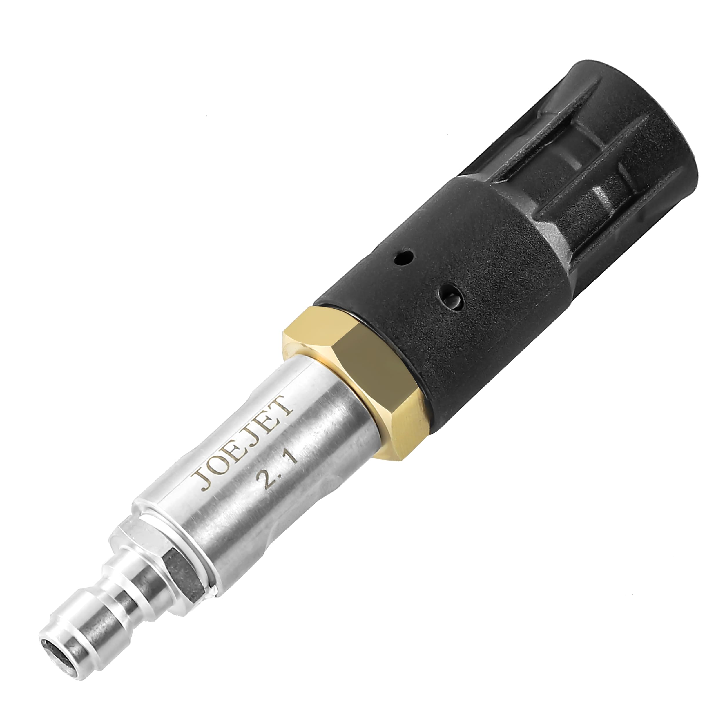 Photo 1 of JOEJET Downstream Soft Wash Nozzle, Adjustable Pressure Washer Twist Nozzle with 1/4 Inch Quick Connect Plug, 7-12 GPM