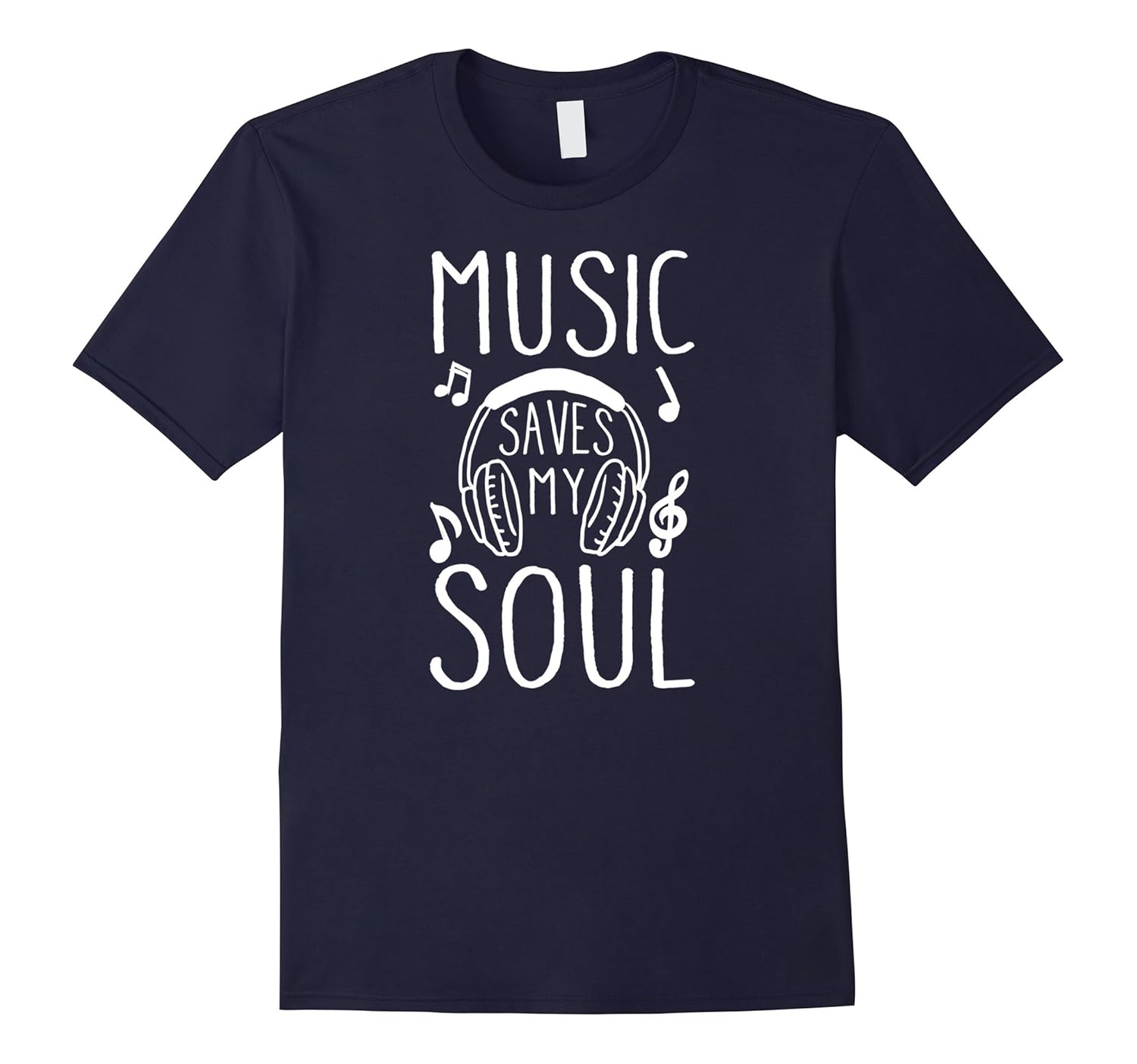 Music Saves My Soul Cool Musician T-Shirt for Music Lover-Rose