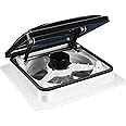 LCyindu RV Roof Vent Fan 14",Continuously Variable Reversible 12V Remote Control Trailer Roof Vent Low Noise With Rain Sensor Uv Protection Thermostat For Camper Travel Cargo Trailer