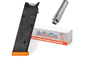 DRYFIREMAG Dry Fire Training Compatible with G17, 19, 22, 23, 26, 27, 31, 32, 33, 34, 35, 37, 38, 39, 44, 45, 47, 49 - Magazine + Laser