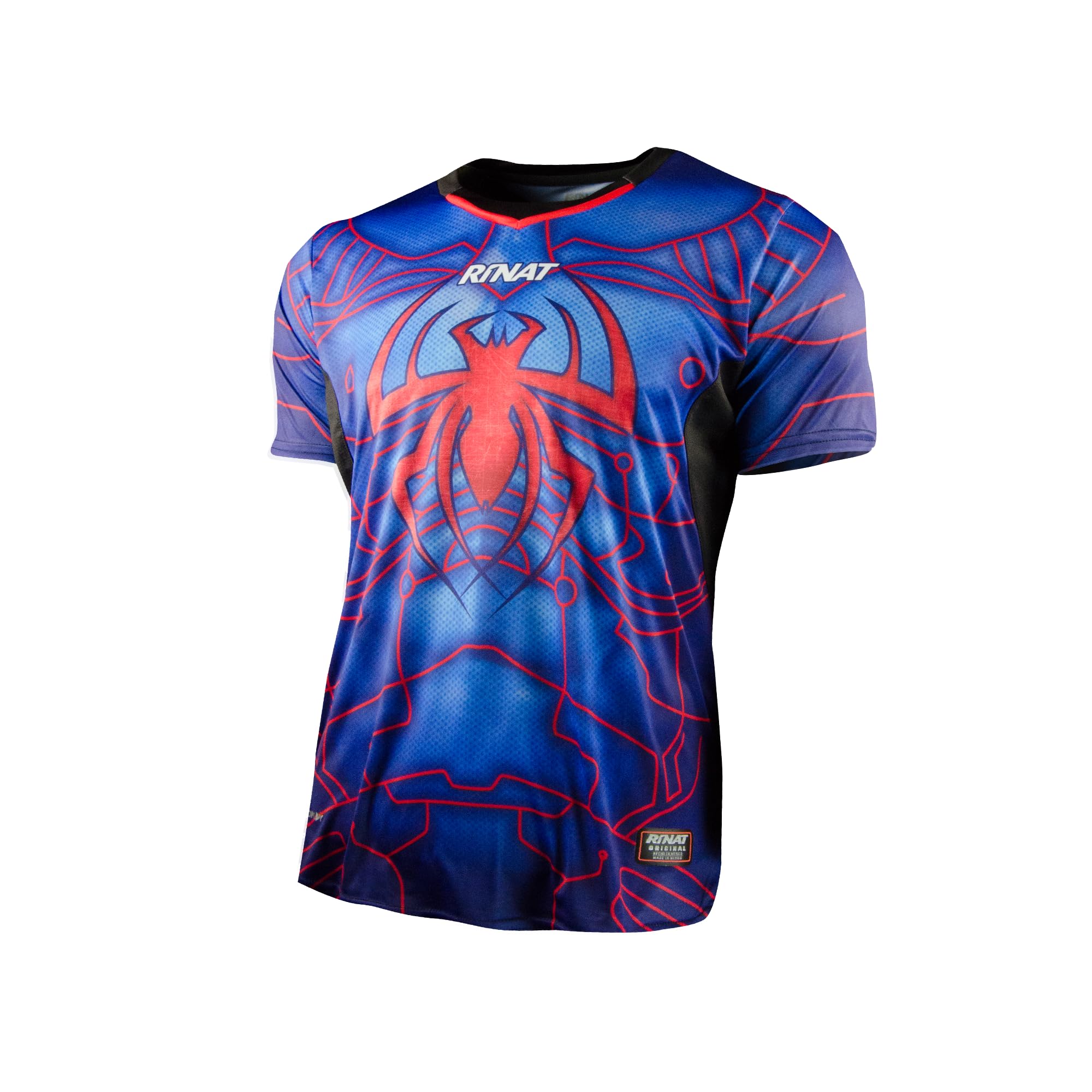 Rinat Kids' Aracnik Goalkeeper T-Shirt, Blue/Red, Large/Youth