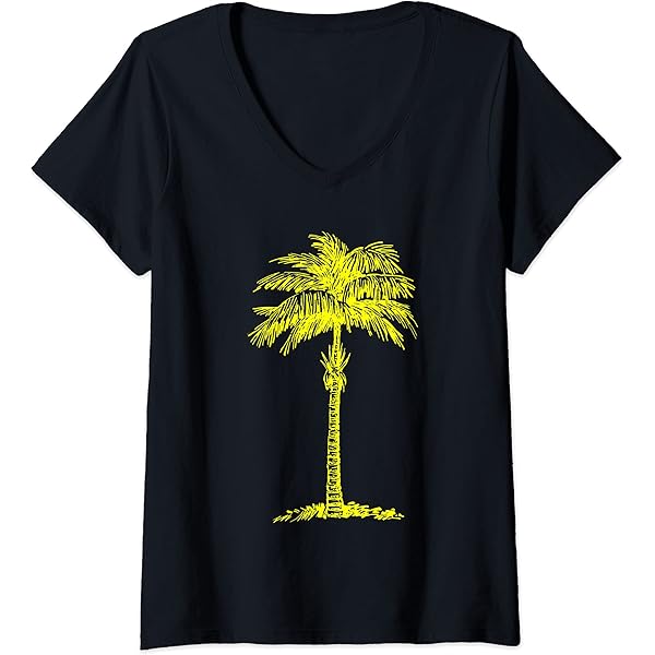 ☆23SS☆【COVERNAT】☆Women's Crop Palm Tree Ringer T-shir.t Amazon.com: Palm Tree T-Shirt : Clothing, Shoes & Jewelry