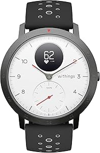 Withings Steel HR Sport Hybrid Smartwatch (40mm) - Activity, Sleep, Fitness and Heart Rate Tracker with Connected GPS, Smart Notifications, Water Resistant with 25-day battery life
