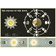 Cavallini & Co. Phases Of The Moon Chart Decorative Paper Sheet 20" x 28"