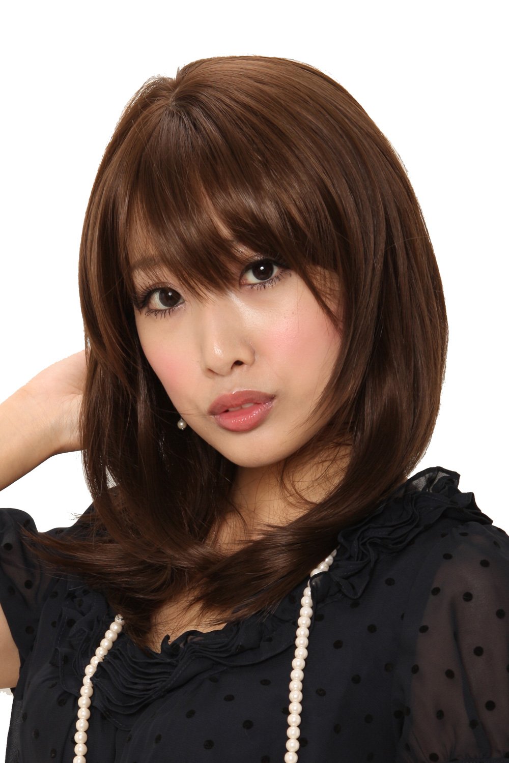 Igennki Wig Summer Style Synthetic Medium Sweet Wig For Asian