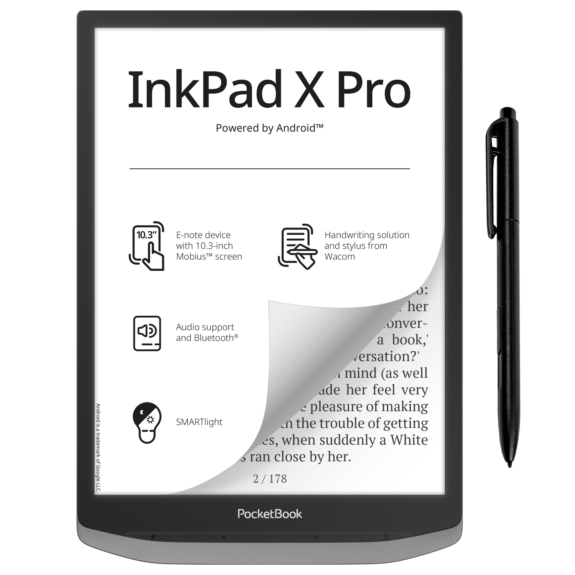 PocketBook InkPad X Pro E-Reader & E-Note | E-Ink