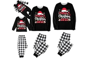 Christmas Pajamas for Family Matching Sets 2025 Holiday Xmas Pjs Christmas Jammies Cute Pyjamas Loungewear Sleepwear